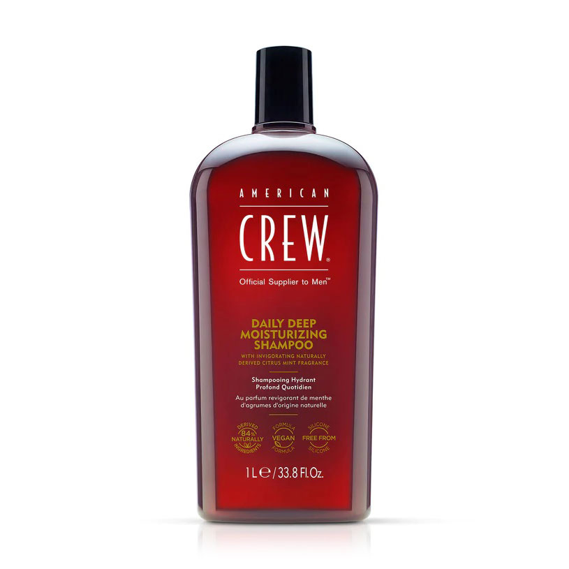 Чоловічий шампунь для глибокого зволоження American Crew Daily Deep Moisturizing Shampoo для нормального та сухого волосся, 1 л